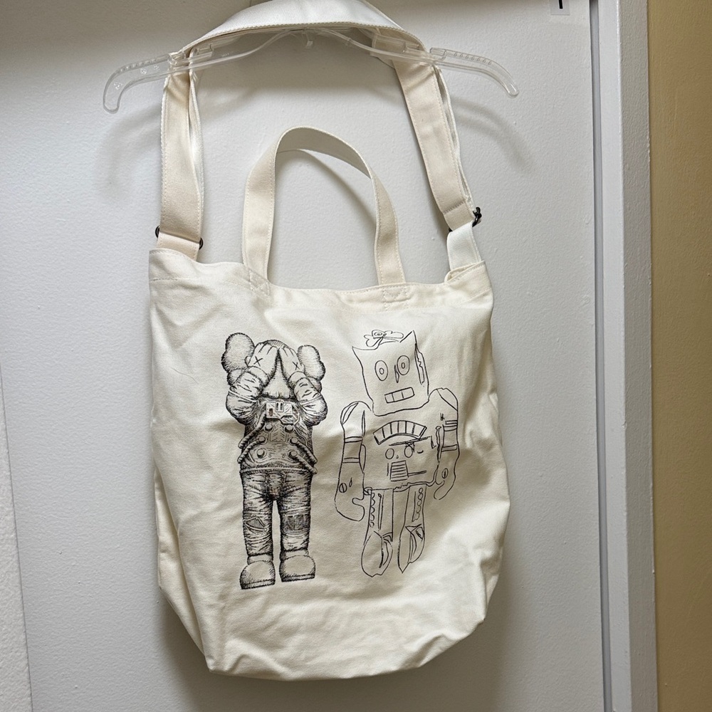 Kaws Andy Warhol Uniqlo tote bag